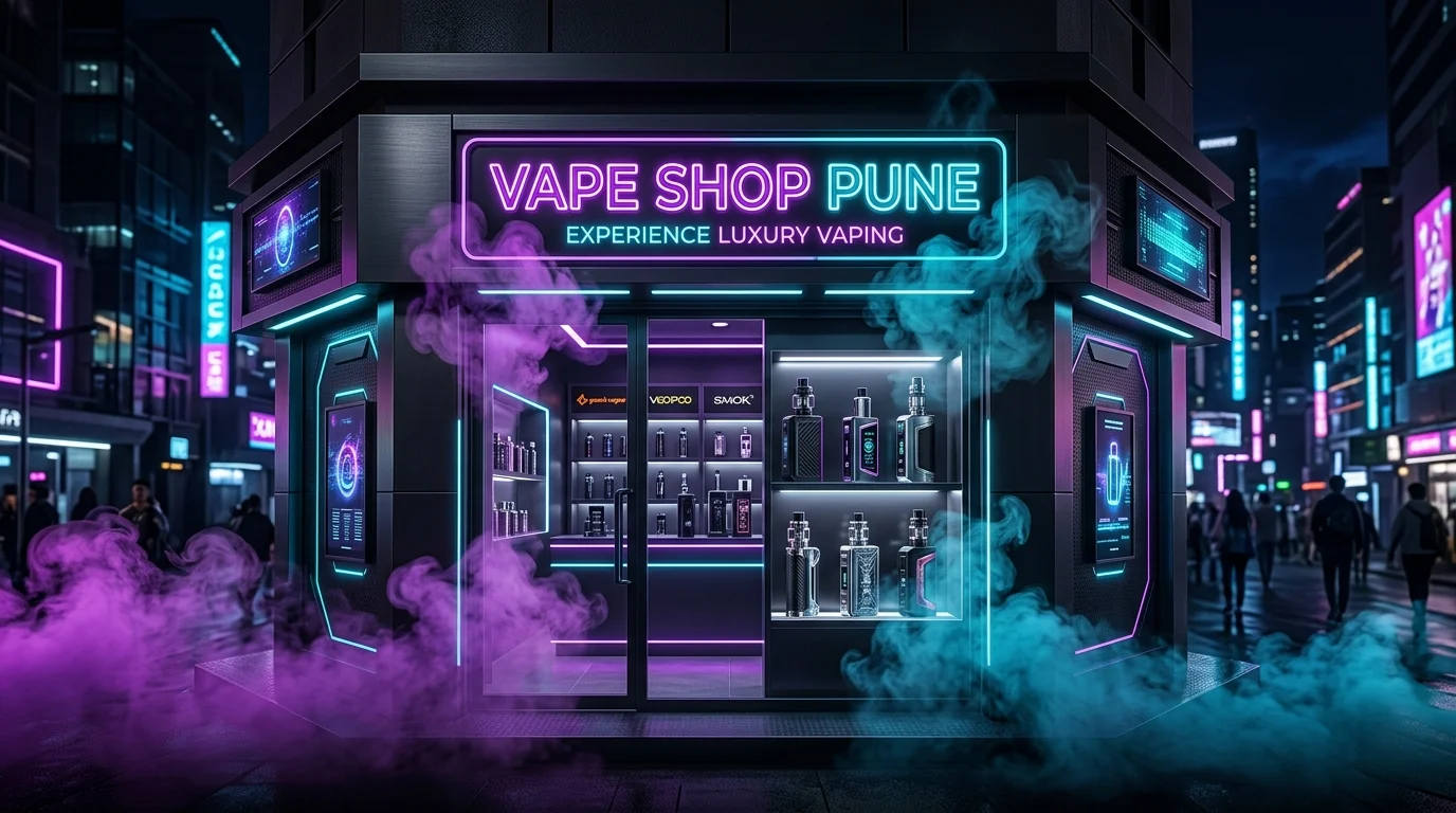 Vape Shop Pune Storefront and Premium Vapes