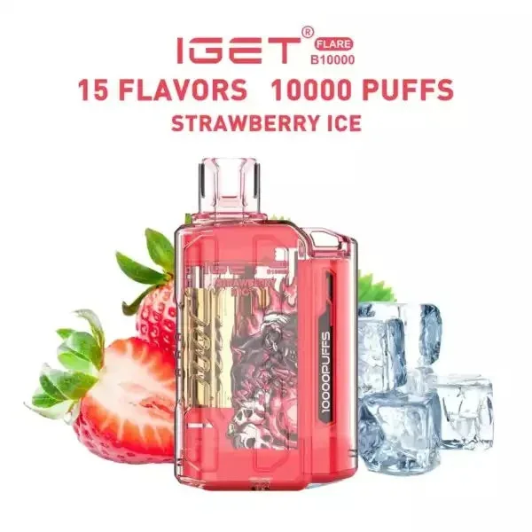 Iget Flare B10000 – Strawberry Ice Vape in Pune