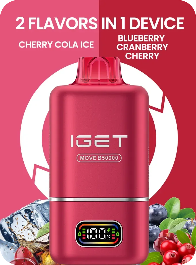 Iget Move B50000 (50k Puffs – 2 Flavours In 1 Device) Vape in Pune